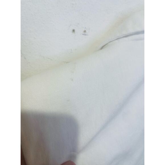 ENDLESS ROSE White Linen Oversized Fit Sleeveless Shoulder Pad Vest Size Small - Picture 9 of 10